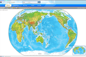 THE WORLD(Robinson's projection)