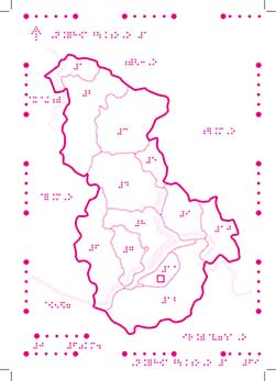 전맹자용 점자 지도 이미지